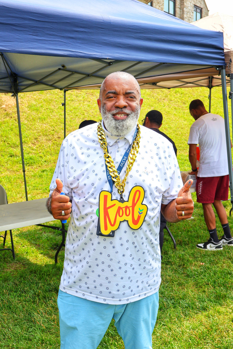 kool man wearing kool chain