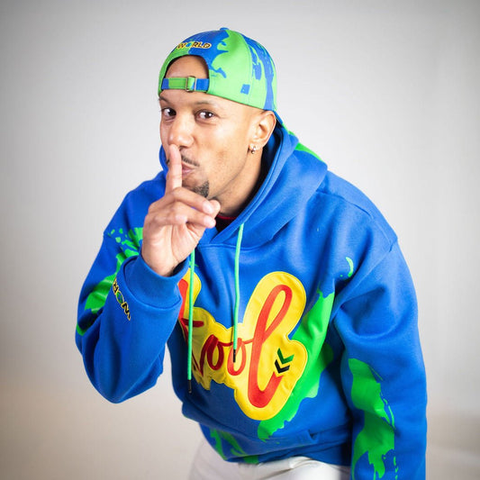 founder randall law in new kool world hoodie