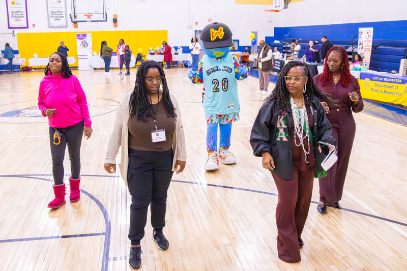 kooli dancing with attendees at the bridging the gap event