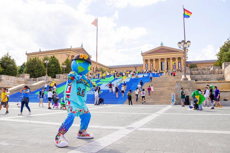 kooli enjoying the energy surrounding FIFA World Cup in philly