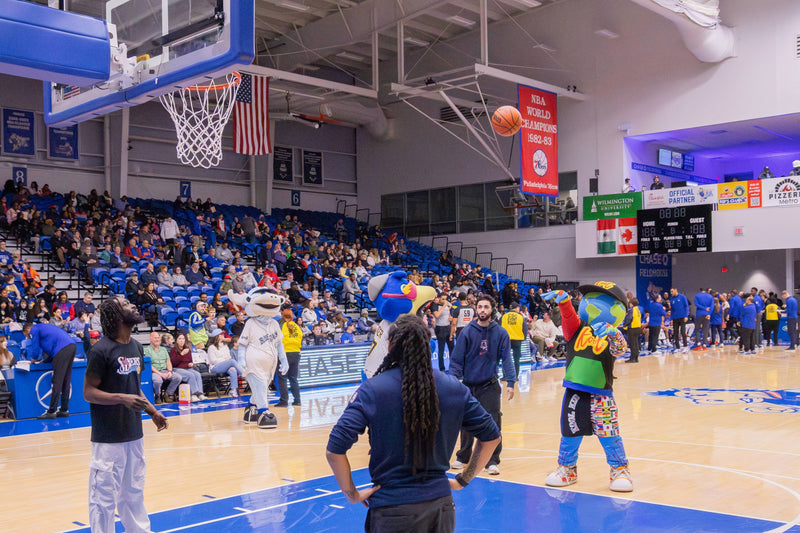 kooli joins the fun with shoot out with coaty at his birthday party