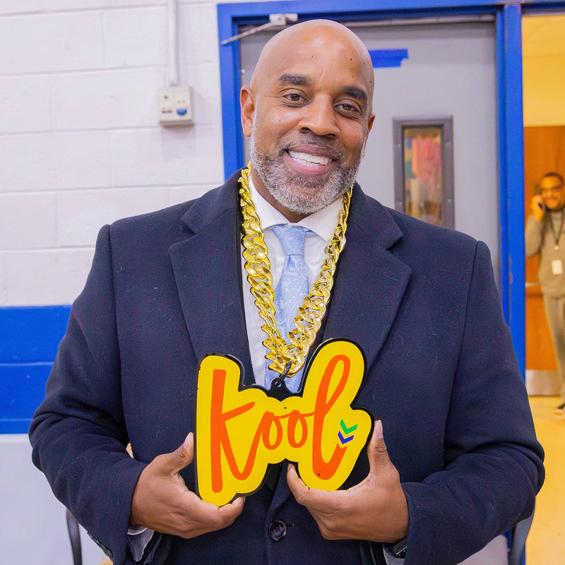 president of wilmington delaware city council wearing kool chain